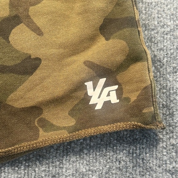 YoungLA Women's Shorts XL Green Camo Drawstring Gym‎ Training Workout Athletic - Picture 2 of 7
